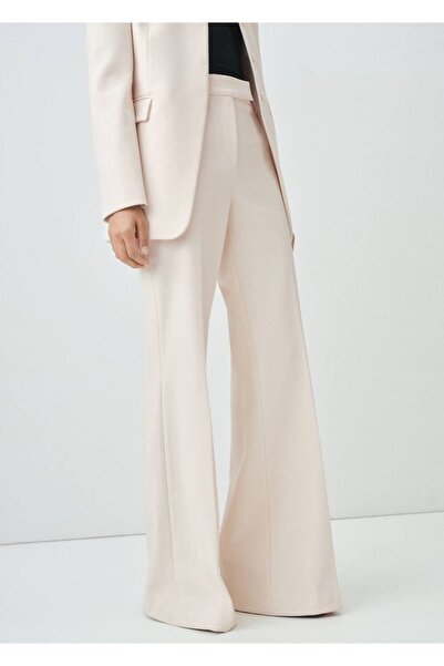 MANGO Woman Pantaloni din stofa cu croiala dreapta