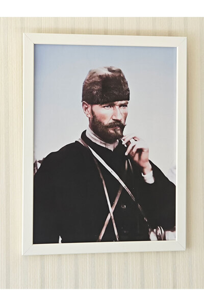 Admarkt Atatürk Tablosu Renkli Portre Trablusgarp 30 x 40 cm