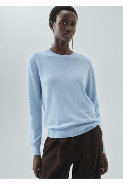 MANGO Woman %100 ince triko yün kazak