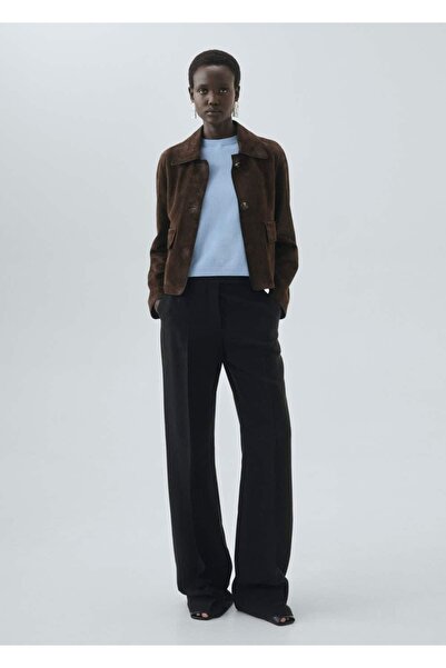 MANGO Woman Kısa kollu yün kazak