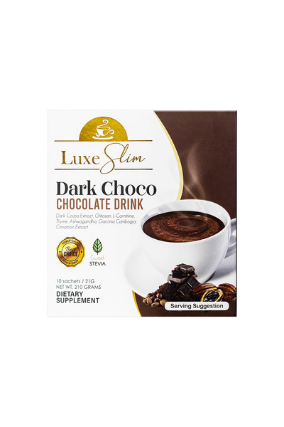 Luxe Slim Dark Choco – Chocolate Drink with Dark Cocoa Extract 10 Sachet x 21g