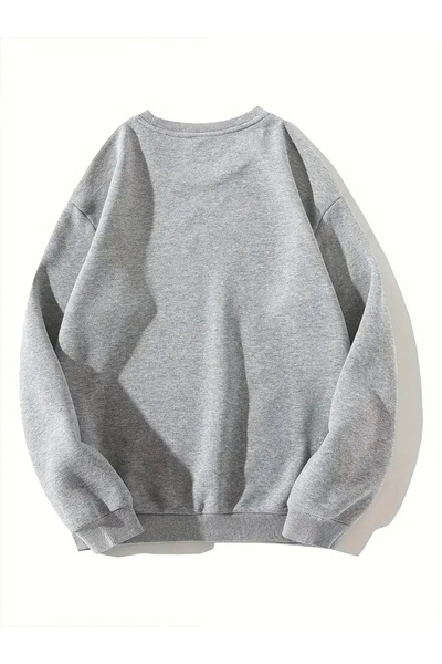 FUFLUNS Printed Oversized Unisex Women/Men Crewneck Sweatshirt