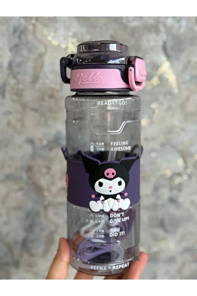 EliraToka Primary School Middle School Kuromi Model Water Bottle Drinking Bottle School Drinking Bottle