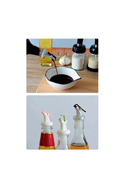 Raffine 6-Pieces Oil Wine Vinegar Bottle Stopper Nozzle multicolour 3x2x8.1cm