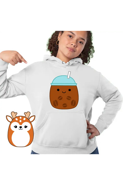 OEM Women's Hoodie Squish mallows Coffee