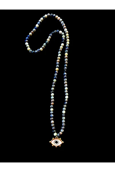 Pinty Design Jade Natural Stone Long Women's Necklace 65 cm