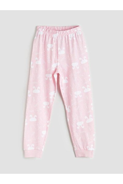 LC Waikiki Set pijamale pentru copii LCW Kids Crewneck imprimat pentru fete (W5)