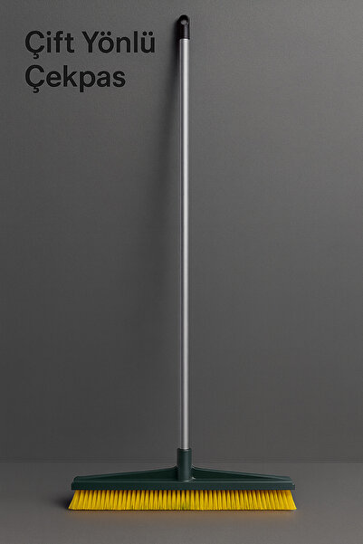 Metler Çift Yönlü Süngerli ve Fırçalı Çek Pas Saplı Yer Temizlik Aparatı Daya...