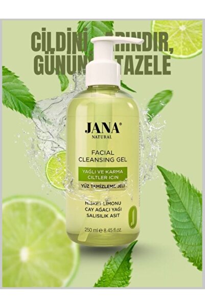 YAĞLI VE KARMA CİLTLER İÇİN YÜZ TEMİZLEME JELİ