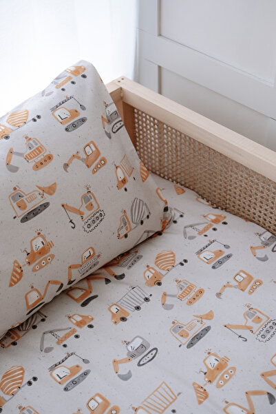 NOU طقم غطاء لحاف مونتيسوري عضوي من آي إس آي إم (100x200 - 50x70 -90x190+20) ...