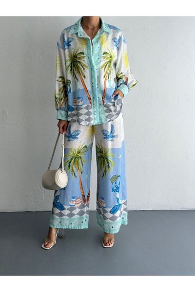 UNBOX Wild palm Set – Blue