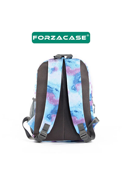 Forzacase Set de geantă de școală pentru copii cu 3 compartimente și suport pentru creion, rucsac cu design Sky - FC1110