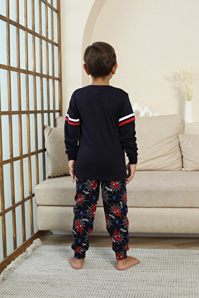 SPIDERMAN Spiderman Patterned Boys' Pajama Set Black