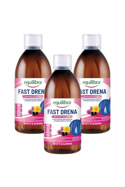 Equilibra FAST DRENA Pack of 2 Bottles x 500 ml - Drainage of Body Fluids and