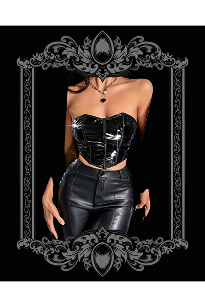 Mournbelle Gotik Arkası Transparan Rugan Büstiyer