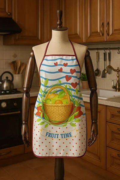 Limon Soft Digital Printed Water Liquid Proof Stain Resistant Kitchen Apron