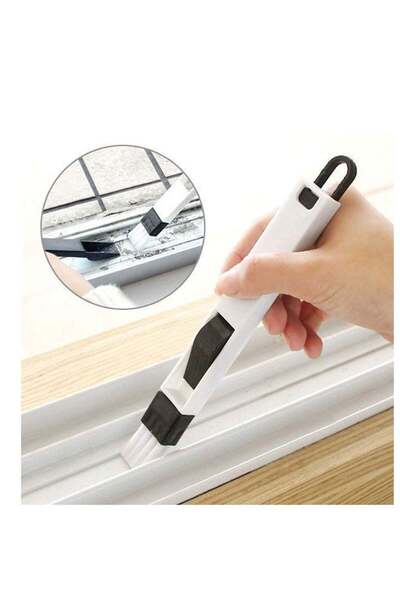 Generic SYOSI Window Groove Brush Window Track Door Groove Corner Detachable Cleaning Brush with Dustpan Mu