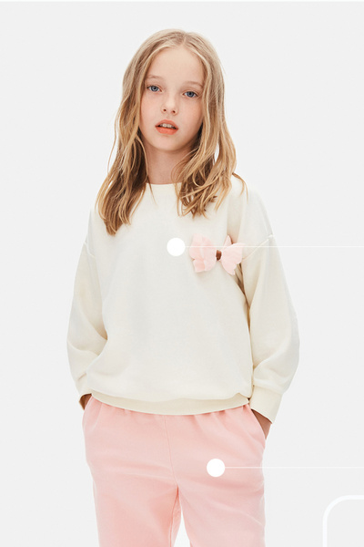 nk kids Φούτερ για κορίτσια 4-8 ετών 39515