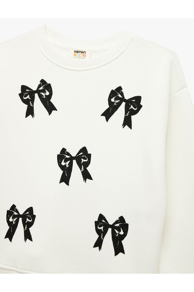 Koton Ecru Girl's Sweatshirt 6Wkg10211Ak