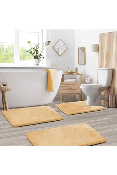 Generic 3 Piece Memory Foam Bath Rug Bathroom Mat Carpet Sets, Bathroom Rug S...