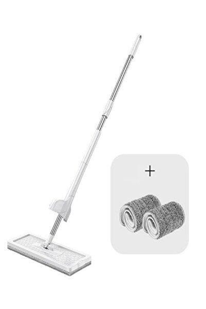 Generic NKX Rotating Head Flat Mop With 2 Reusable Microfiber Mop Pads