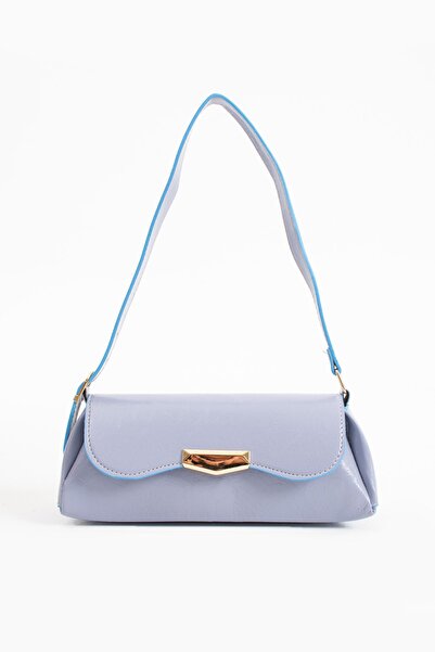 LOVELYSTORE حقيبة يد وحقيبة كتف نسائية مبطنة ومزودة بإبزيم لاصق