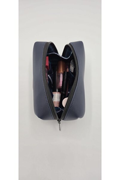 Flufie Жіноча, стильна, практична, з кишенями, роздільна, зі штучної шкіри, для догляду за шкірою, косметична сумка для зберігання та перенесення