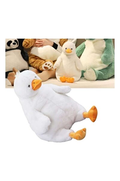 MASHASHOP Jucărie de pluș, Rață, Albă, 61 cm