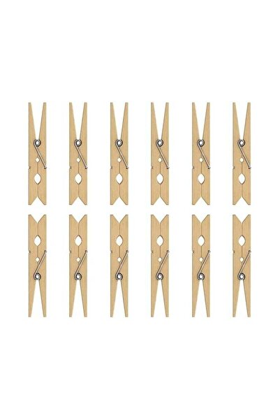 Generic VIO 60 Wooden Clothespins with Metal Springs for Laundry Line DIY Projects and Woodcrafts"