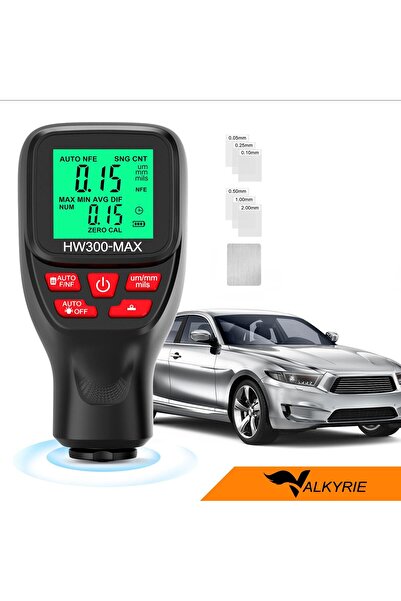 valkyrie HW300-MAX Dijital Kaplama Kalınlığı Ölçer – 0-2000 µm, FE/NFE Otomatik Algılama, LCD Ekran