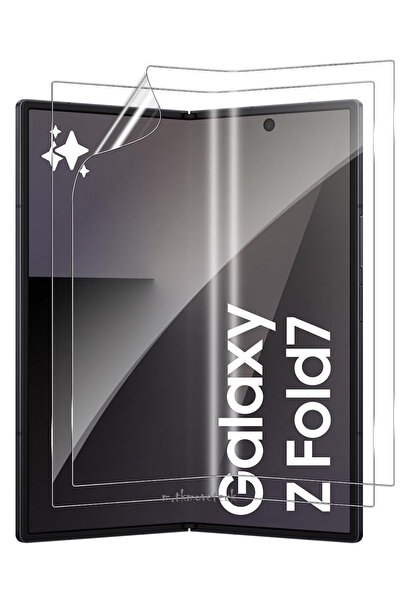 m.tk moveteck Samsung Galaxy Z Fold 7 Uyumlu Ön Ve Arka 2in1 Ekran Koruyucu G...