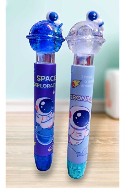 izmir yazici servis Astronot Uzay Galaksi Desenli Basma Mekanizmalı Otomatik Silgi Seti 2 Li Hediyelik Set Okula Dönüş