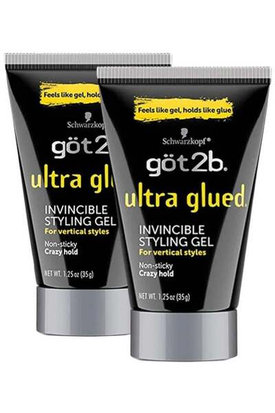 Got2B (Pack of 2) Ultra Glued Invincible Styling Gel, 2x1.25 oz