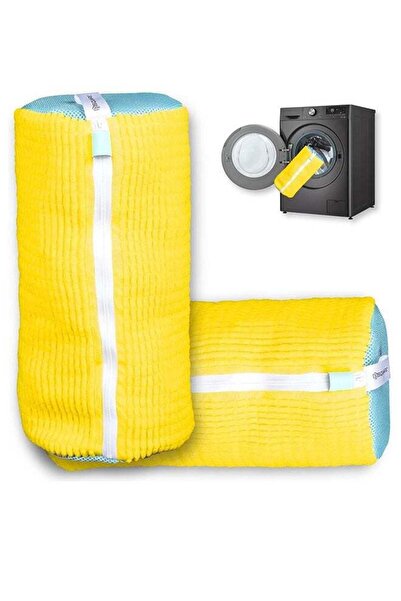 Generic 2 قطعة من أكياس غسيل الأحذية المضادة للتشوه، أكياس غسيل الأحذية للغسالة، غسيل الأحذية القابل لإعادة الاستخدام