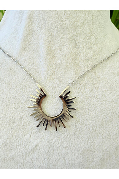ATLASAKSESUARR Mirrored Model Steel Necklace