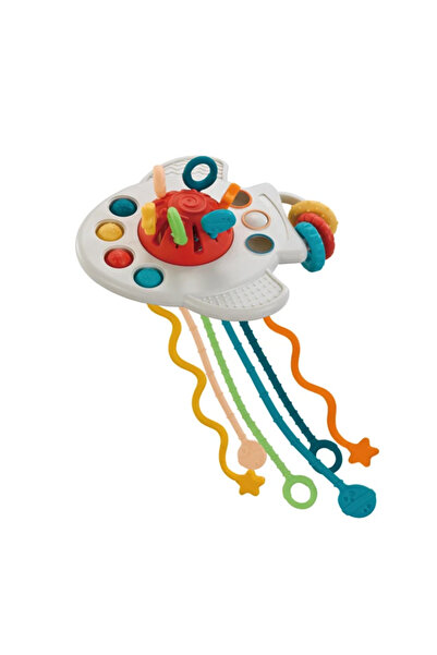 Picodino Multifunctional silicone toy with pull strings and bubbles