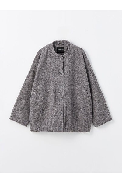 LC Waikiki Lcwaikiki Classic College Collar Oversize Women's Bomber Coat