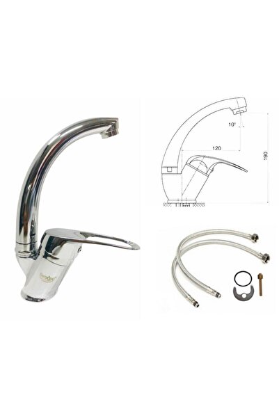 Ufak Tefek Şeyler الكروم الذهب لوكس مزيج سوان بالوعة الحمام المطبخ بالوعة صنب...