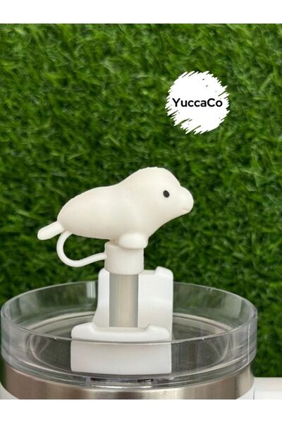 YuccaCo Accessorize Your Life Fok Balığı Termos Pipet Süsü/Fok Balıklı Pipet ...