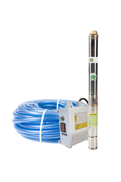 Golden Fish Pompa submersibila, tun lung cu panou comanda 75QJD 1.8-54/15-0.55, 750 W + Furtun 1" 50m