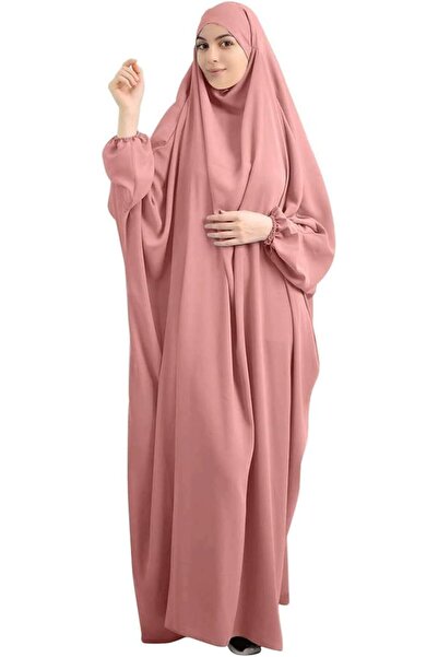 AL-HRAER BOJON Women's One-Piece Islamic Prayer Dress with Hijab