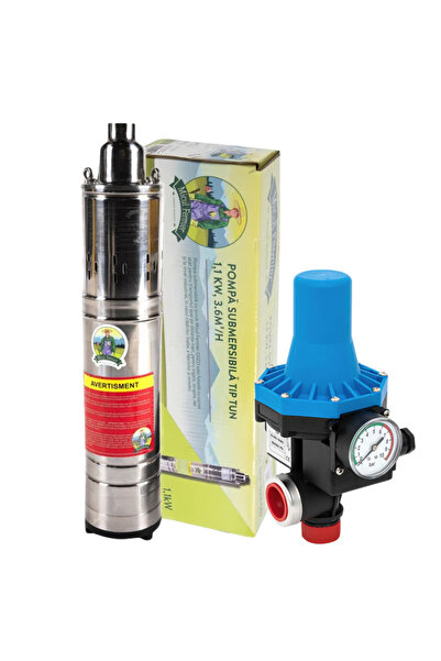 Golden Fish Pompa de apa submersibila Micul Fermier 1.1kw 3.6mc/h, 2850 rpm + Prescontrol automat EPC-3