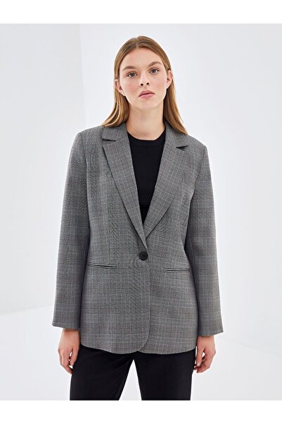 LC Waikiki Plaid Women's Blazer Jacket