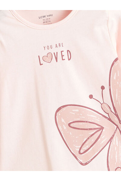 LC Waikiki | Crew Neck Baby Girl T-Shirt and Sweatpants