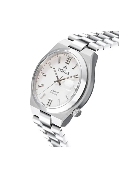 Tristar NJ Series Men's Automatic Watch Stainless Steel Bracelet Wrist Watch for Men