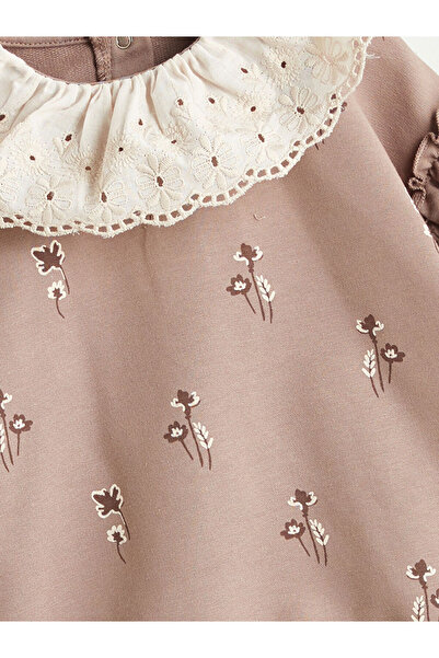 LC Waikiki Create Your Style from Uzg Store |   Peter Pan collar Long Sleeve Printed Baby Girl Sweatshirt and Leggings 2-Piece…