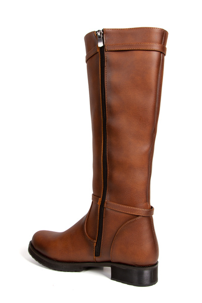 DYG STORE Taba Double Buckle Stylish Women's Boots 124409