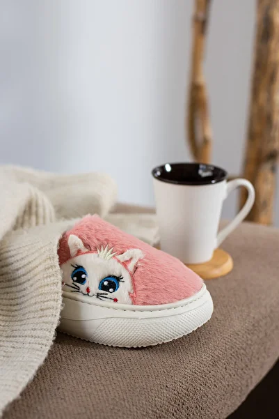birrbazaar Women's Plush Slippers Winter Stitched Washable Warm Furry Lightweight Non-Slip Comfortable Sole