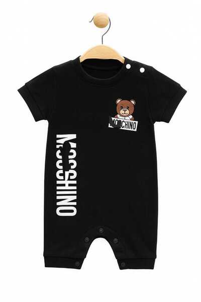 SULİFESTORE Sulife Teddy Bear Printed Snap-Button Jumpsuit
