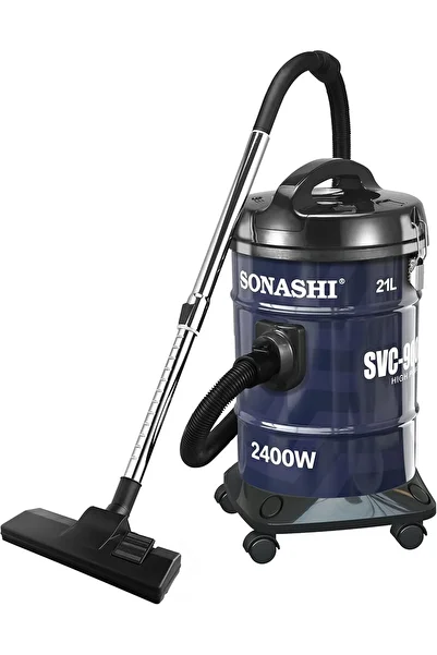 sonashi 2400W Drum Vacuum Cleaner SVC-9008DN w/ 21 L Dust Capacity, Multi-Stage Filtration System, S